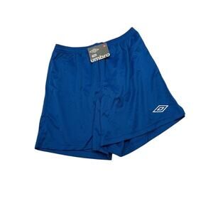 NEW Umbro City Short Jonk Elastic Waist U91758 Royal Blue/White Mens Size L